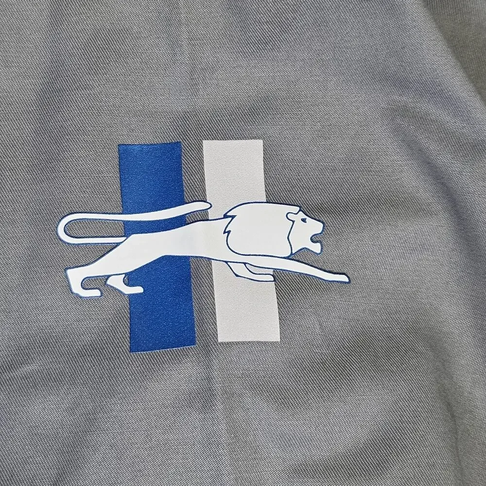 Nike Detroit Lions Bomber Jacket Mens M Full Zip Gray NFL Football Lightweight